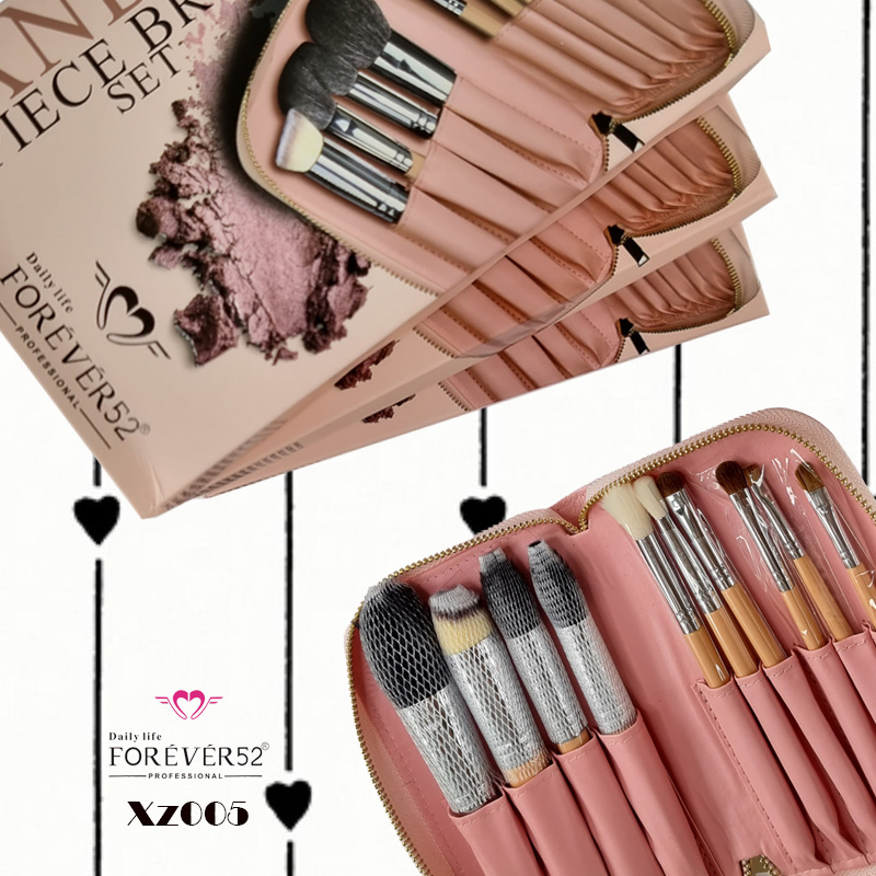 ست براش 10عددی فوراور52 (XZ005 PINK)